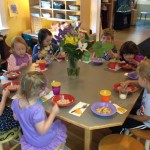 At the breakfast table