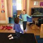 Chloe and Maddy doing dramatic play