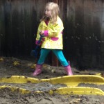 Eliana in the sandbox