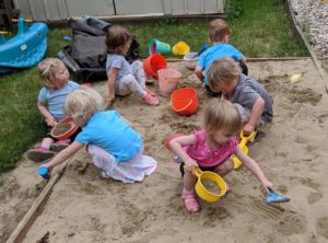 Little House sandbox play